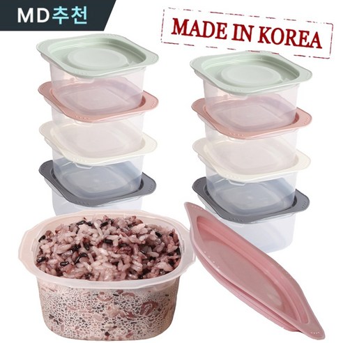 [국내생산] 온더밥 전자레인지용 냉동밥용기, 8개, 단품