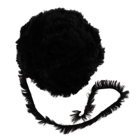 32 미터 부드러운 손 뜨개질 털실 따뜻한 털실 짠 스웨터 스카프 모자, 블랙, 폴리 에스터