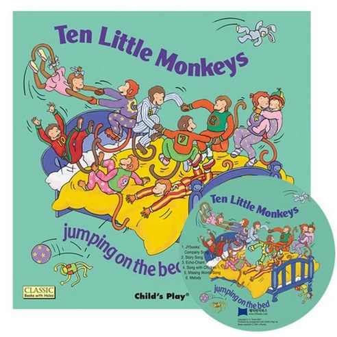 노부영 마더구스 세이펜 Ten Little Monkeys Jumping on the Bed, 제이와이북스