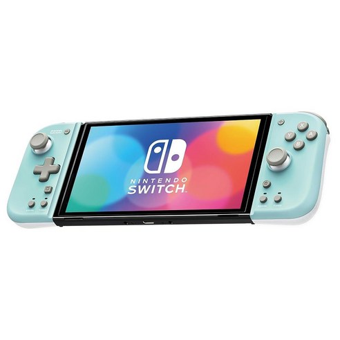 HORI Nintendo Switch Split Pad Compact (Mint Green x White) - Ergonomic Controller for Handheld Mode