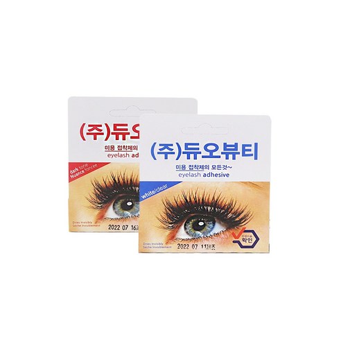 속눈썹접착제 (주)듀오뷰티 속눈썹풀 정품 7g 블랙/투명, 검정(핑크케이스)