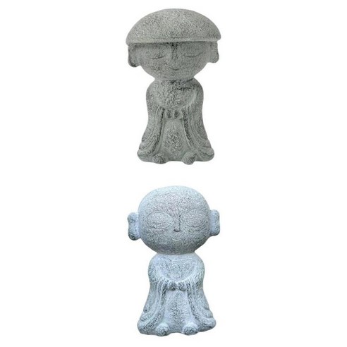 정원 요가 장식 착용 모자를 위한 귀여운 스님 부처 동상 공예 풍수+정원 요가 장식 대머리를 위한 귀여운 스님, 노골적인, 수지