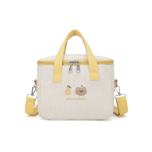 아가토스 보냉백 분유 이유식 피크닉 방수가방, 옐로우, 1개
