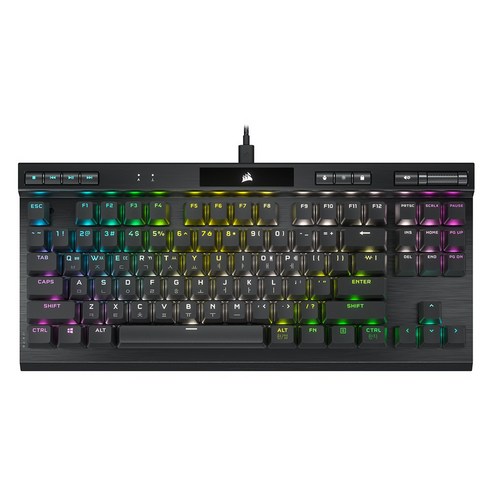 커세어 K70 RGB TKL OPX 텐키리스 광적축 게이밍 기계식 유선 키보드, 블랙, RGP0130, 광축