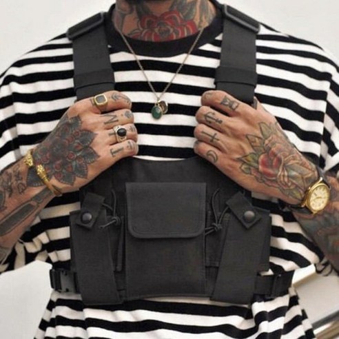 차쿠 남성 힙합 룩 하네스 테크웨어 체스트백 (당일 발송)
