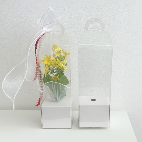 한 송이 꽃 캐리어 꽃포장 한송이꽃포장 꽃캐리어, 1세트(10개), 화이트