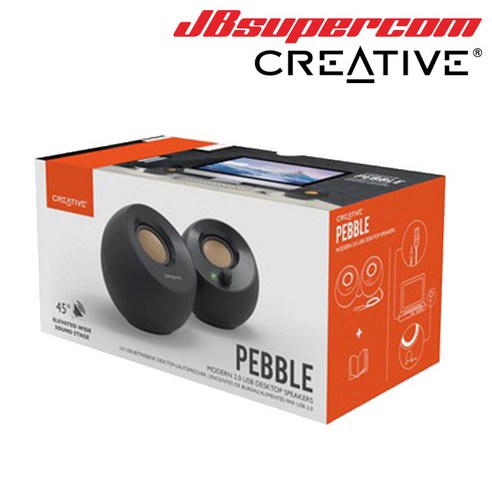 크리에이티브페블 크리에이티브 PEBBLE 2.0 스피커 2채널 미니 스피커 블랙 – JBSupercom Best Top5