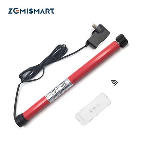 ZEMISMART-전동 창문 롤러 그늘 블라인드 모터 28MM 관형 튜브 커튼 DC12V RF433 BROADLINK 작업