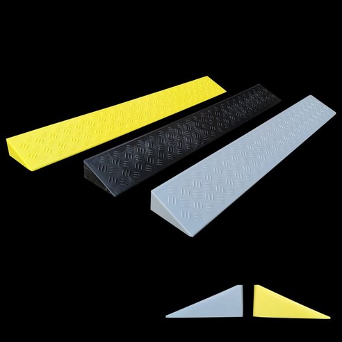 패드 슬로프 바퀴 진입로 카업 오르막 발판 경사 문턱 세이프티업 휠체어 밀림방지 고무, 7CM 블랙, 1개, 블랙 7CM