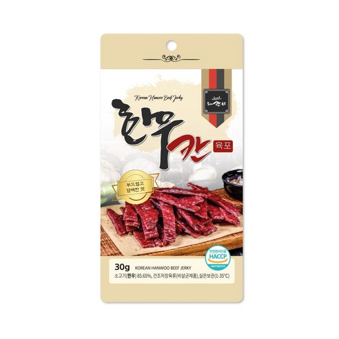 [칸육포] 수제 한우육포 30g, 1개