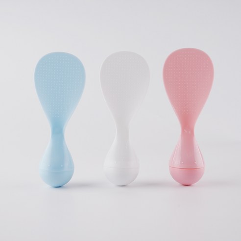 오뚝이 밥주걱 넘어지지 않는 실리콘주걱 밥풀안붙는 스탠드 스탠딩 오뚜기, 1개, 화이트