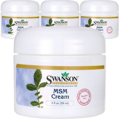 스완슨 MSM 크림, 4개, 59ml