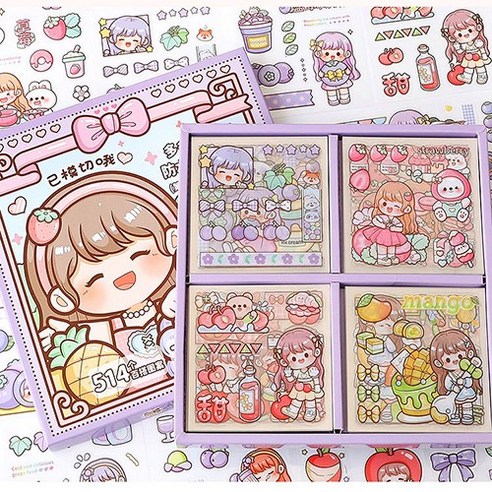 다꾸 스티커 팩은 다이어리와 핸드폰을 꾸밀 때 유용한 다양한 팬시스티커를 한 번에 만나보세요.