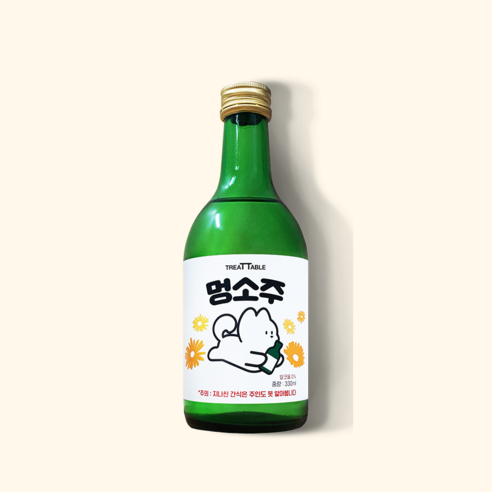 태레펫 멍소주 330ml 야채 강아지소주 강아지술 음료수 생일간식, 1개