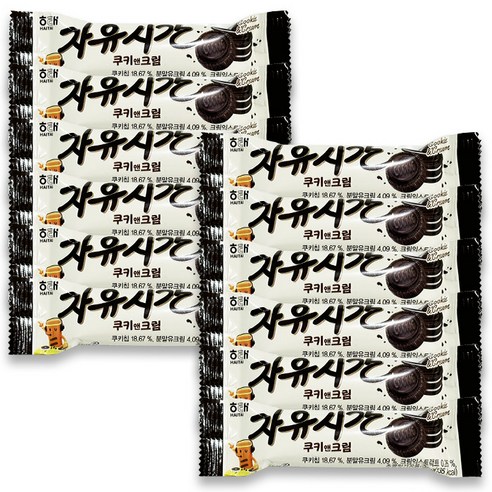 자유시간 쿠키앤크림 미니, 30g, 12개