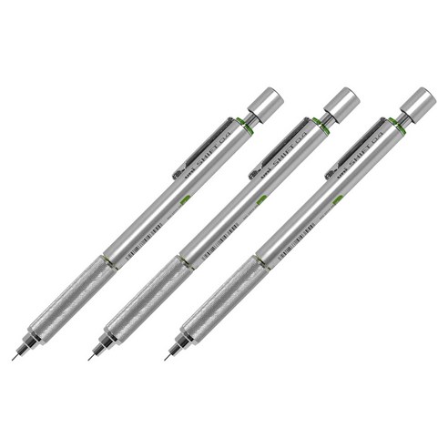 유니볼 시프트 제도샤프 M4-1010 실버 26, 0.4mm, 3개