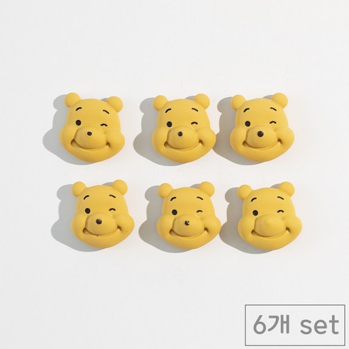 84x84 인테리어 냉장고 자석 마그네틱, 빅푸우6p