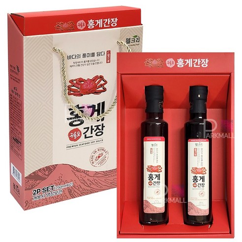 웰크리 구룡포 홍게간장 250mlx2병 (어간장 선물세트 양념장 명절 간장세트 추석 설), 2개, 250ml