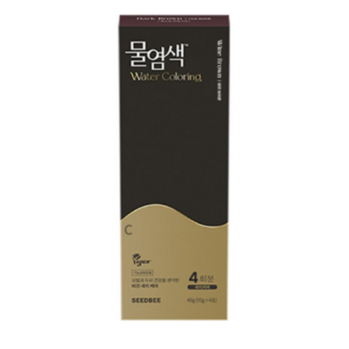 씨드비 프리미엄 물염색 시즌2 일반염색약(새치) 10g 4회분, 00 . 와인브라운 (Wine brown), 1개