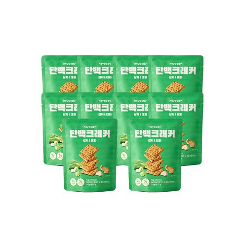 헤이바디 단백크래커 40g, 10개, 갈릭대파