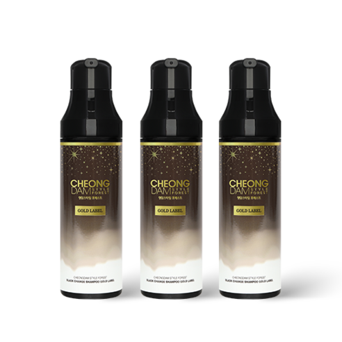 청담스타일 포레스트 블랙 체인지 샴푸 골드라벨 자연갈색 200ml, 3개