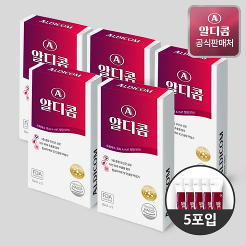 알디콤 숙취해소제 15g 15ml 약국숙취해소제 15포, 15개