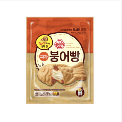 오뚜기 꼬리까지 가득 찬 피자붕어빵 520g, 1개, 520g