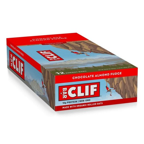 클리프 에너지 바, 초콜릿 아몬드 퍼지(Chocolate Almond Fudge), 12개입, 68g
