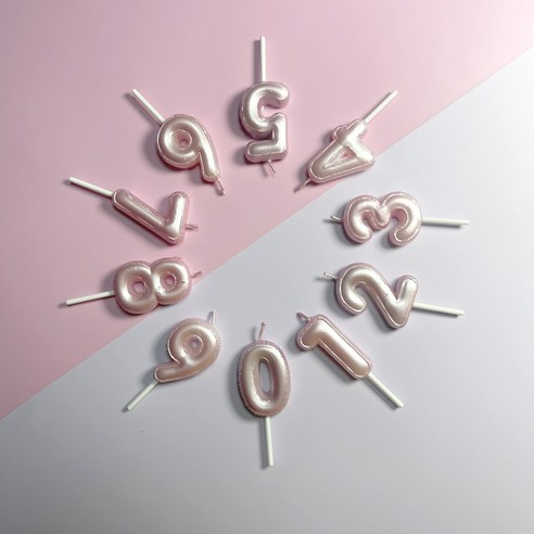생일 숫자초 파티 기념일 케이크초 귀여운 특이한 예쁜 용품, 1세트, 15g, 풍선