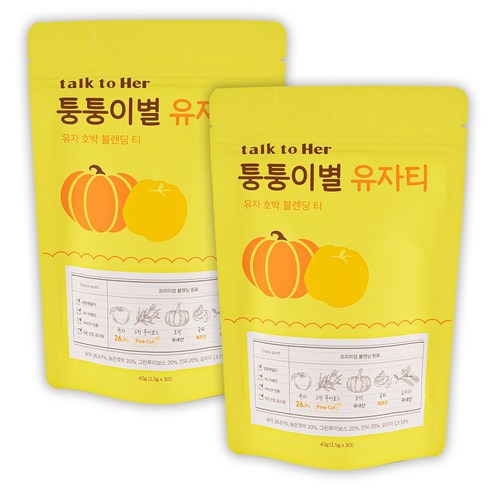 톡투허 퉁퉁이별 유자티, 1.5g, 30개입, 2개