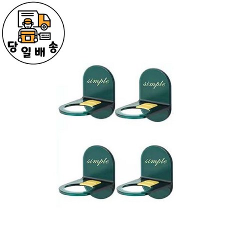 욕실용품 주방용품 거치대, 그린, 4개