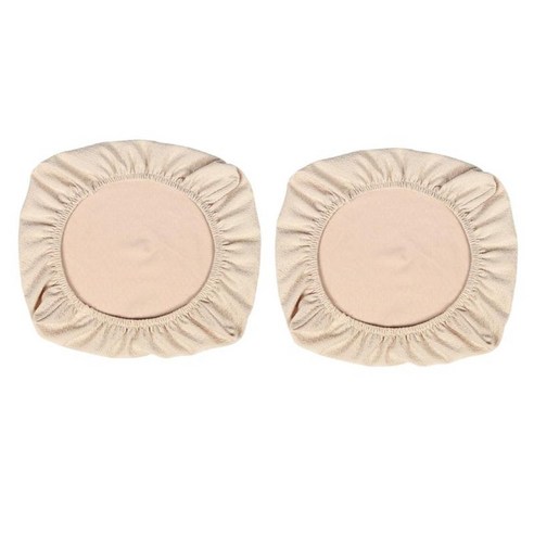 2PCS 스판덱스 의자 커버 주방 식당 의자에 대한 빨 Slipcovers 시트 커버, Beige_L, 폴리 에스터