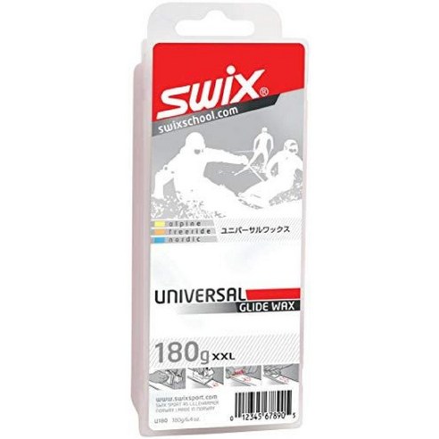 Swix 유니버셜 스키 스노보드 글라이드 왁스 180g U180, 180 G