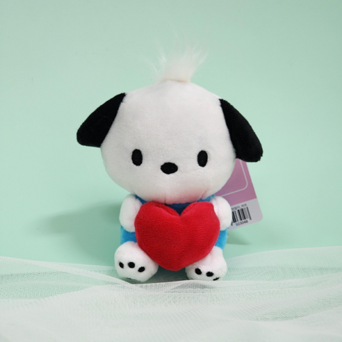 산리오 캐릭터 하트 인형 13cm 키링 가방고리, 14 포차코 하트