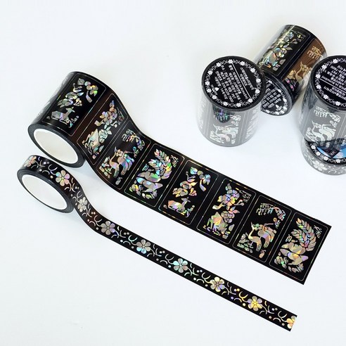 찬란한 빛의 향연, 스테이앳홈x이강작가 자개 테이프로 일상에 예술을 더하다 자개스티커