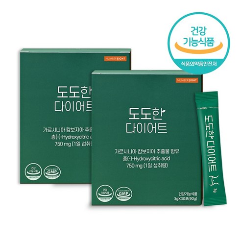 넘버에잇 도도한다이어트 가르시니아 체지방감소, 90g, 2개