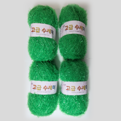 울클럽 별꽃수세미 만들기 DIY 고급수세미실 80g 4볼세트 (총 320g), 119그린, 1개