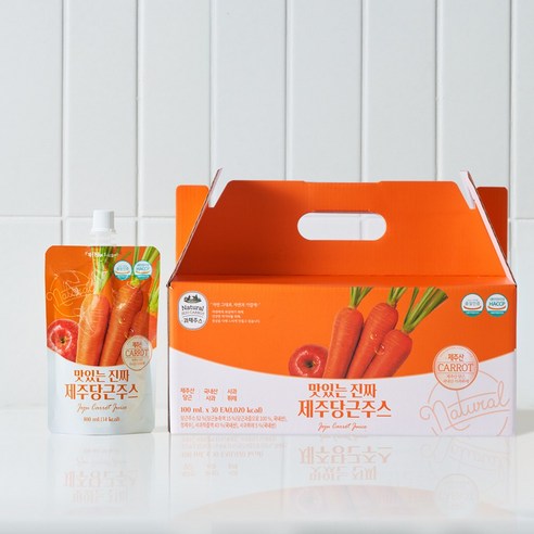 유기농마루 국내산 맛있는 진짜 제주당근주스, 3L, 1개