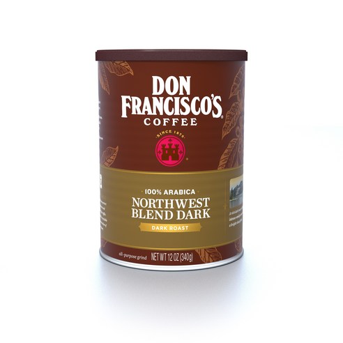 돈프란시스코 노스웨스트 블렌드 다크 로스트 그라운드 커피, 분쇄커피, 340g, 1개