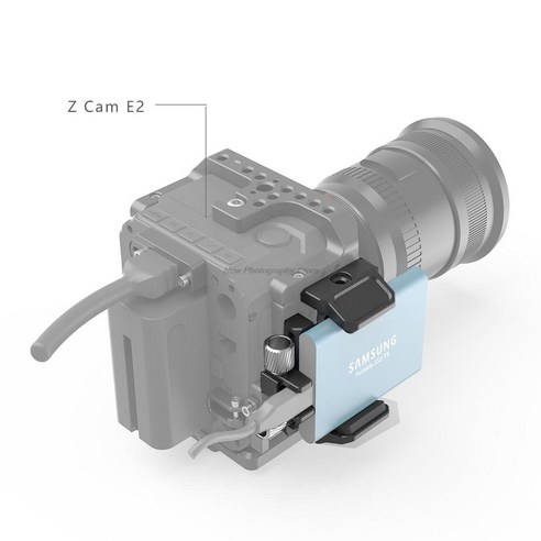 SmallRig SSD 캐리 마운트 범용 홀더 외부 삼성 T5 엔젤버드 카메라, BSH2343-SR, 한개옵션1