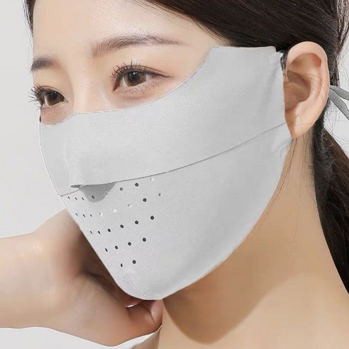 톡톡창고 통풍 마스크 냉감 기미 숨쉬는마스크 귀편한 운동용 여름 안면 쿨 스포츠 자외선차단, 그레이, 1개