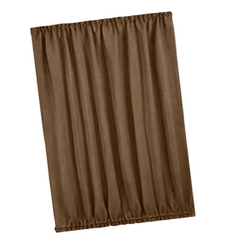 프랑스식 문 안뜰 유리제 문 짧은 패널을 위한 단단한 정전 커튼 휘장, 커피, 100% 폴리 에스터