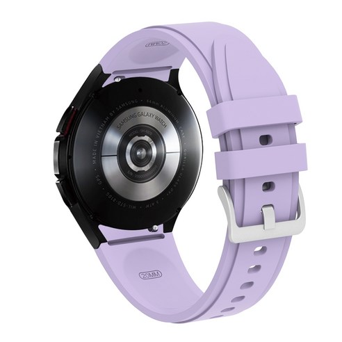 스트랩 삼성 갤럭시 시계 4 40mm 44mm smartwatch 실리콘 릿지 스포츠 correa 팔찌 갤럭시 시계 4 클래식 42mm 46mm 밴드, Purple, Galaxy watch 4 40mm