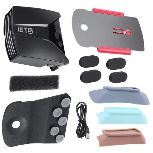 Xzante IETS 온도 디스플레이가 있는 GT202UB 노트북 팬 쿨러 지능형 측정 냉각 게임용 냉각용, 검은 색, 플라스틱
