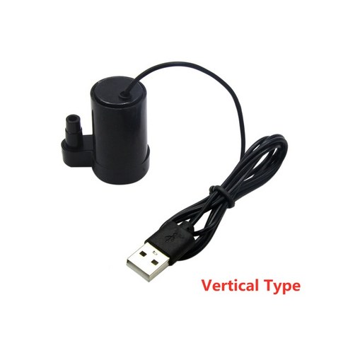 미니 마이크로 수중 워터 펌프 DC 5V USB 저소음 브러시리스 모터 펌프 120LH, 세로형, 4.Vertical Type