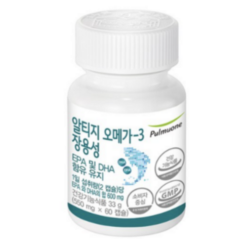 풀무원 개인맞춤영양 알티지오메가-3케어 (장용성 rTG 오메가-3 EPA 및 DHA), 60정, 6개