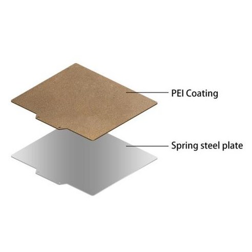 호환 Sovol SV01 pro 질감 PEI 시트 300x255mm 스프링 강판 마그네틱베이스 스티커 3D 프린터 용 SV02 HotBed, 350x350mm, CN_no Magnetic base g502xlightspeed Best Top5