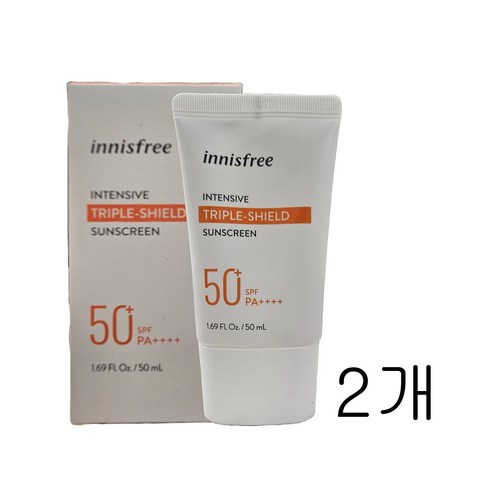 이니스프리 innisfree 인텐시브 트리플 쉴드 선스크린 50ml SPF50+, 1개 이니스프리선크림 Best Top5