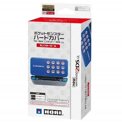 닌텐도 NEW2DSXL 포켓몬스터 하드 커버 for New 2DS XL 몬스터 볼, 1개, NEW2DSXL전용 PC 하드 커버