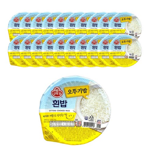 오뚜기 오뚜기밥, 210g, 21개